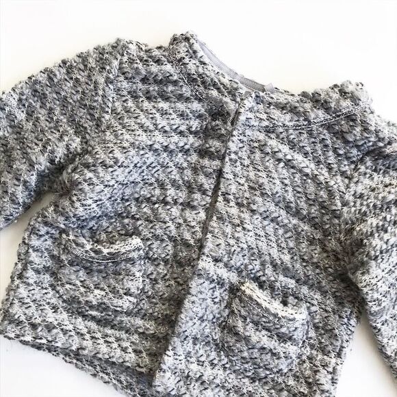 Zara gray tweed  blazer VGUC 9-12 months - Picture 2 of 4